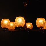 Danish six-armed chandelier from the first half of the nineteenth century of the twentieth century