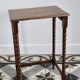 4 antique nesting tables made of turned wood