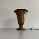 Art Deco conical table lamp in brass by Mazda, 1940s, France