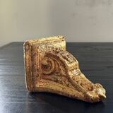 Small console in gilded plaster