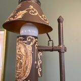 Lampe de bureau en tole peinte