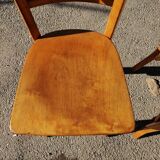 Series of 3 chairs bistrot bauhmann - vintage