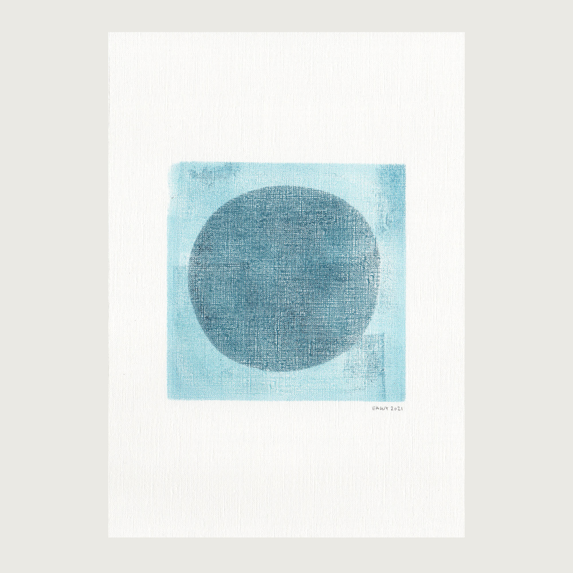 Painting on paper illustration M305 signed Eawy