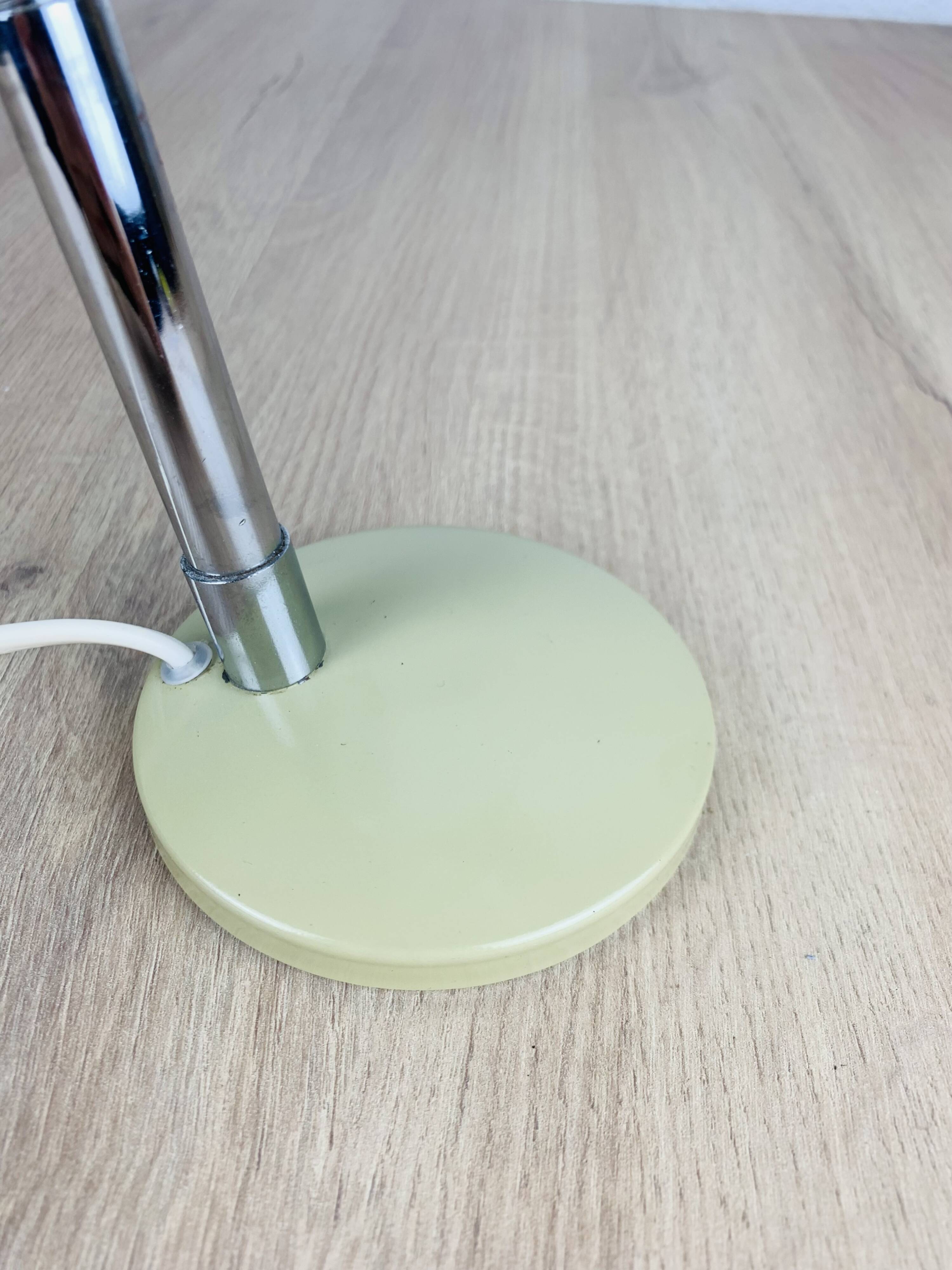 Beige metal cocotte lamp, desk or wall light, 1960s