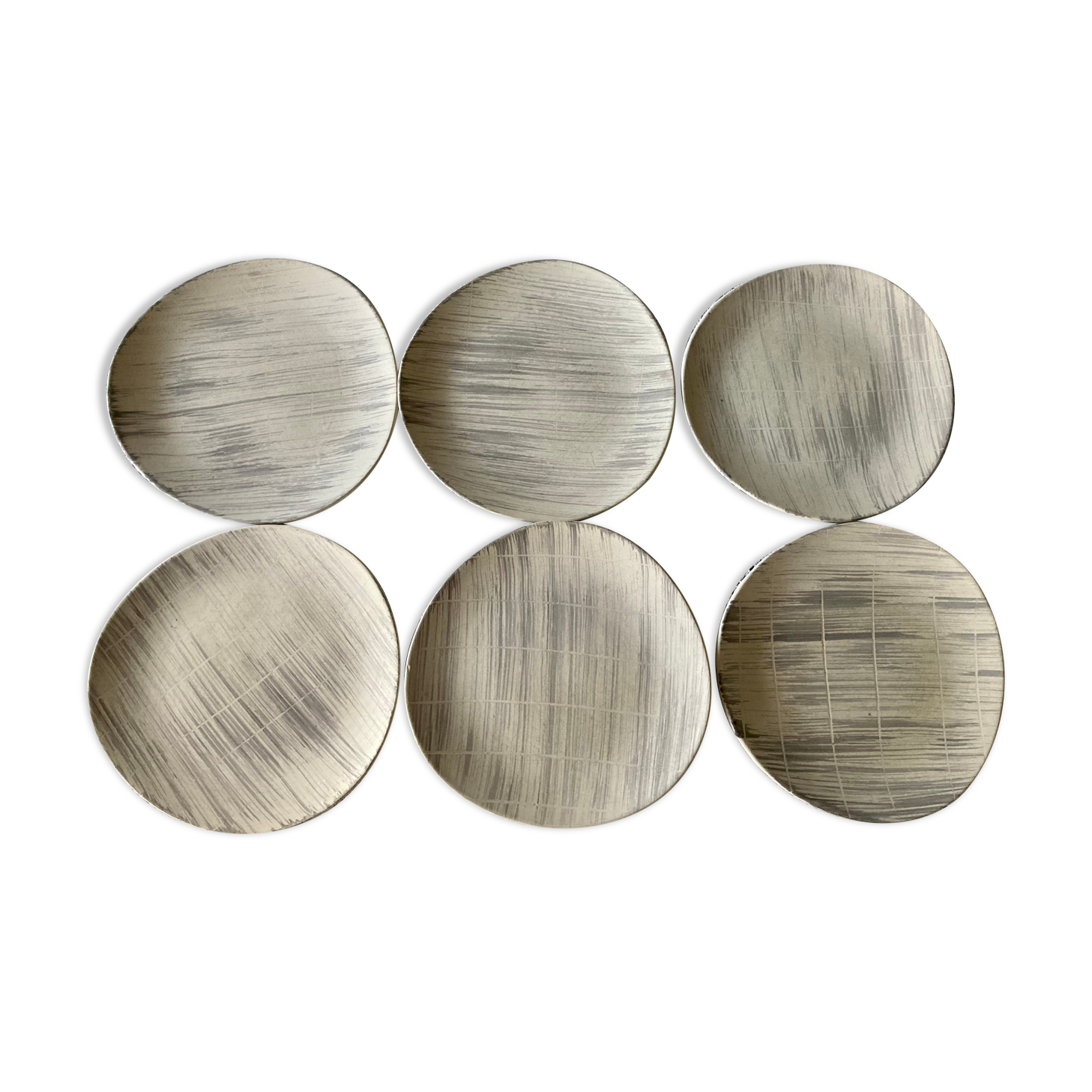 6 flat plates Voile Niderviller