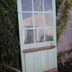 Old glass door
