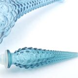 Empoli blue glass bottle, 1960s