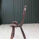 Brutalist tripod chair