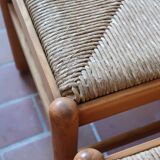 4 vintage straw chairs