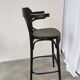 Black Vintage Bentwood Bar Chair in Thonet Style, Mid-Century 1970s
