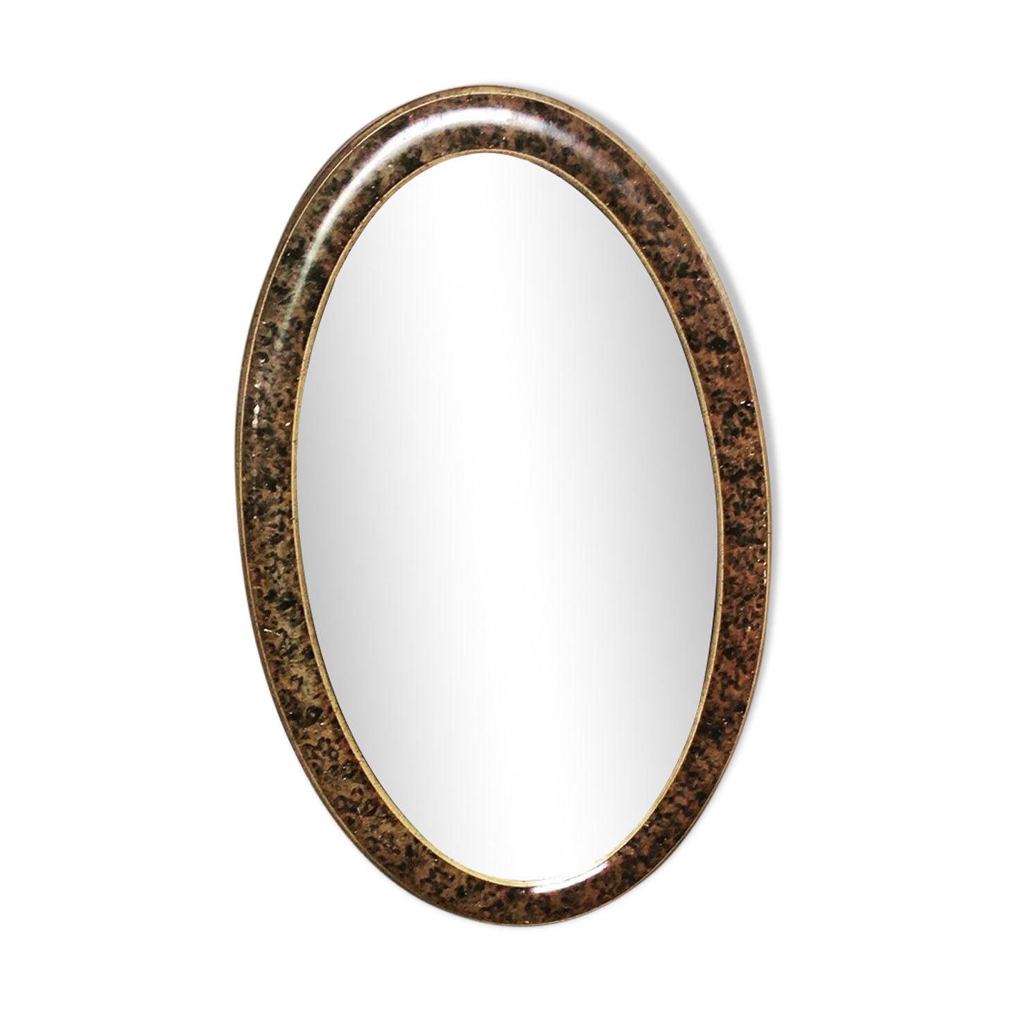 Old oval mirror