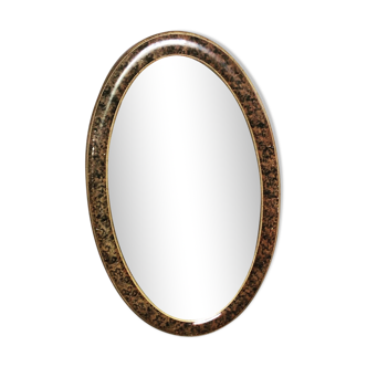 Old oval mirror