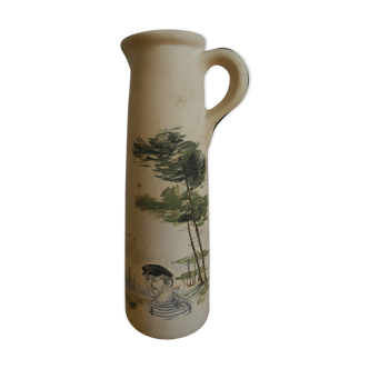 Basque ceramic pitcher Cazalas Biscarosse