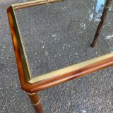 Scandinavian Art Deco style golden elm coffee table, 1960s