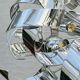 Sculptural chrome suspension design