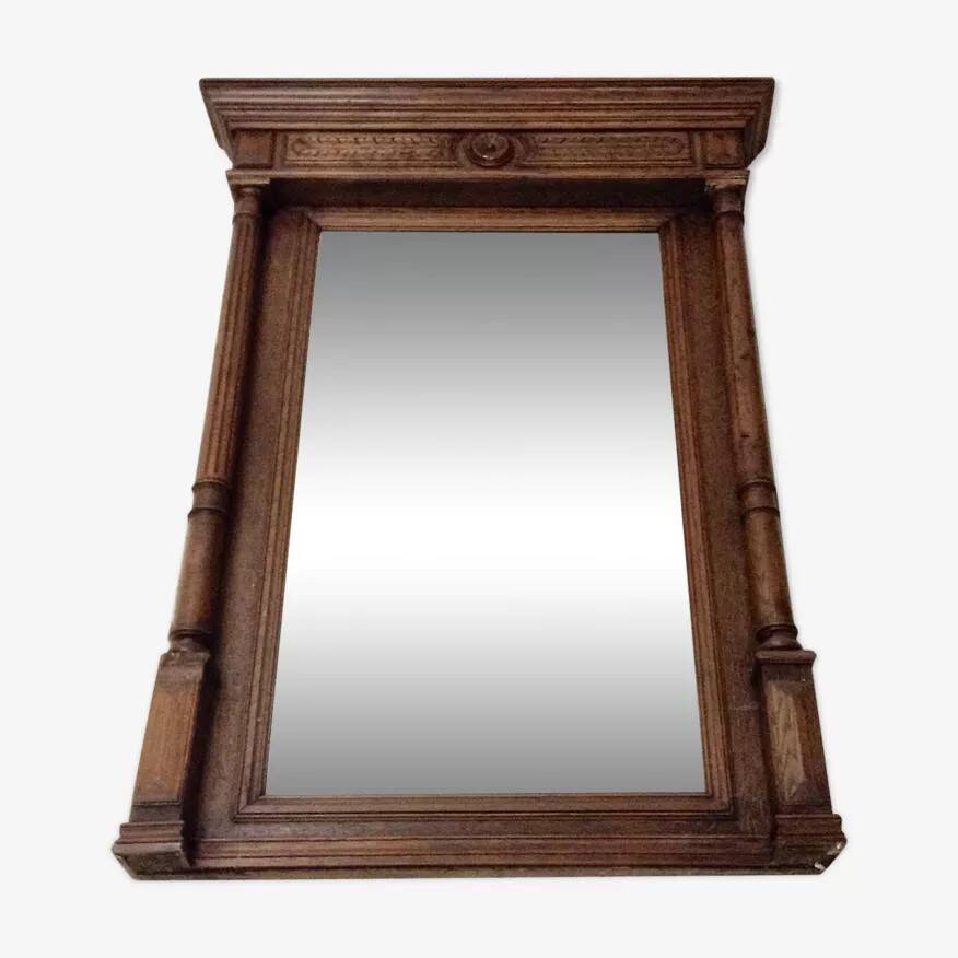 Trumeau wooden mirror