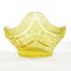 Art Deco jardiniere, lemon crystal, designed by R. Hlousek, Moser, Czechoslovakia, 1930s