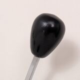 Chrome wall-mounted coat rack