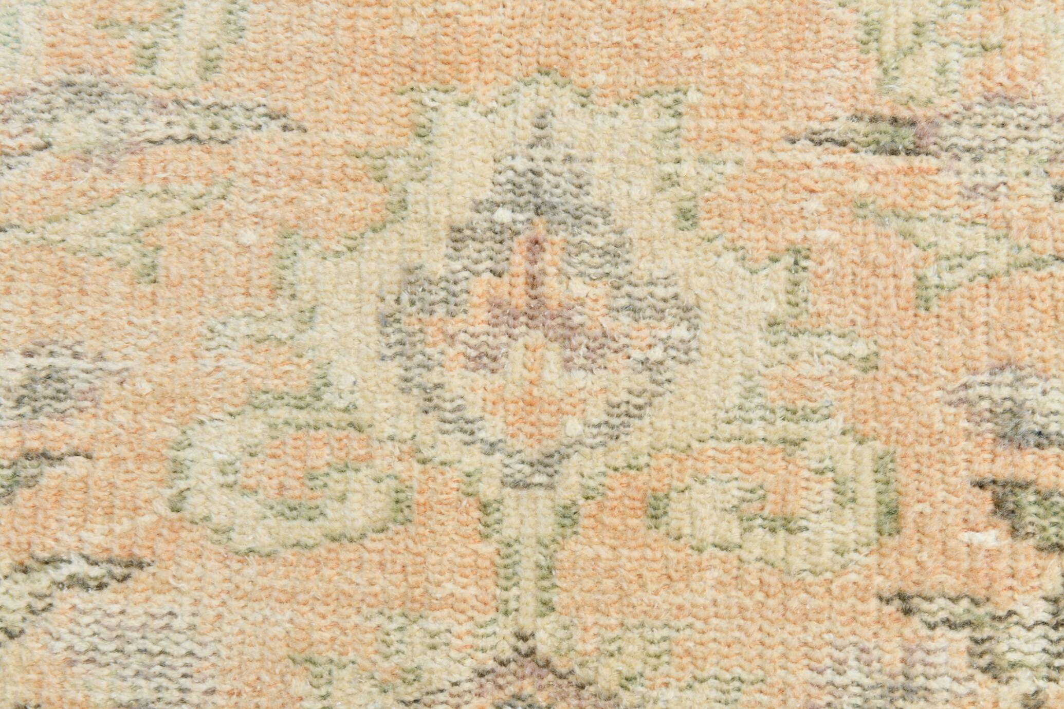 5x8 Vintage Light Yellow & Cream Classic Turkish Rug, 148x247Cm