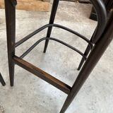 Pair of TON high stools and standing table