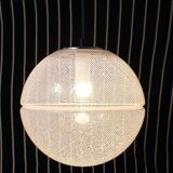 Harvey Guzzini Suspension Boule Op-Art Striped Postmodern by Meblo, 1970s