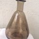 Liqueur glass Brown and gold edging and 9 small glasses Decanter's vintage liquor