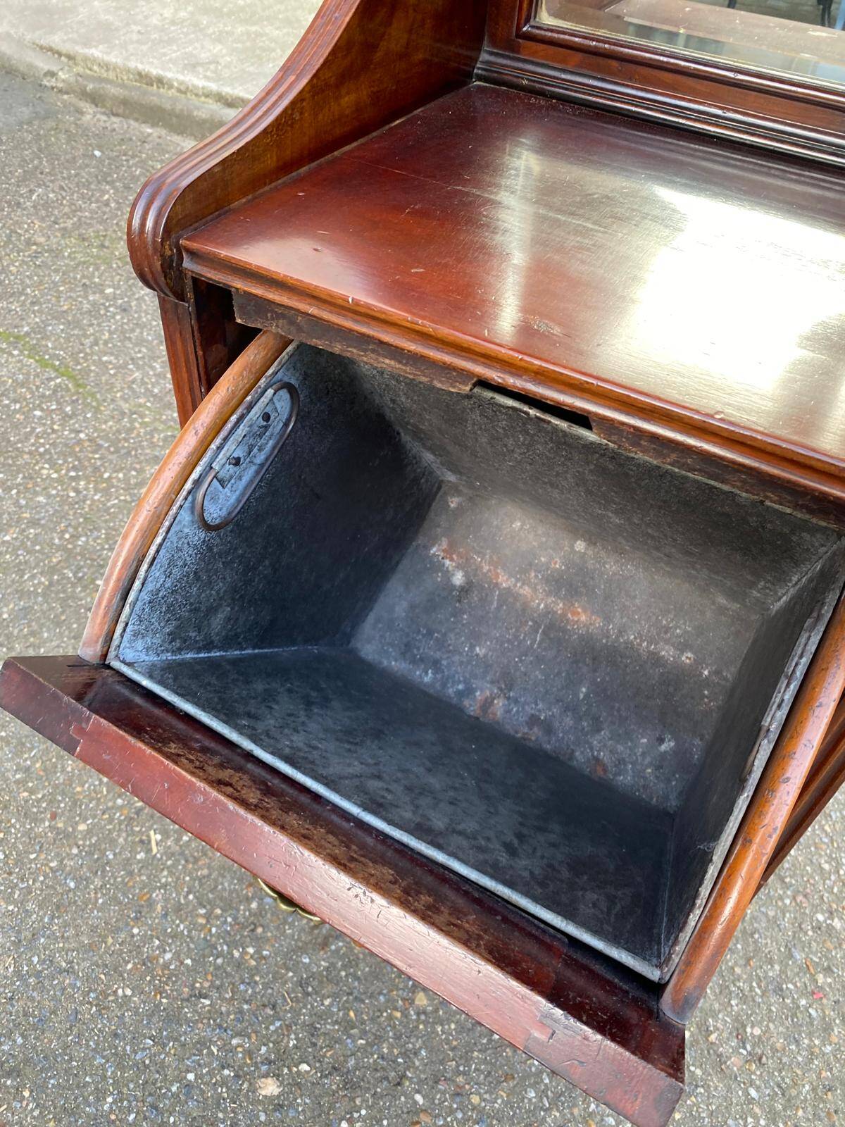 Wooden coal cabinet side table accent table