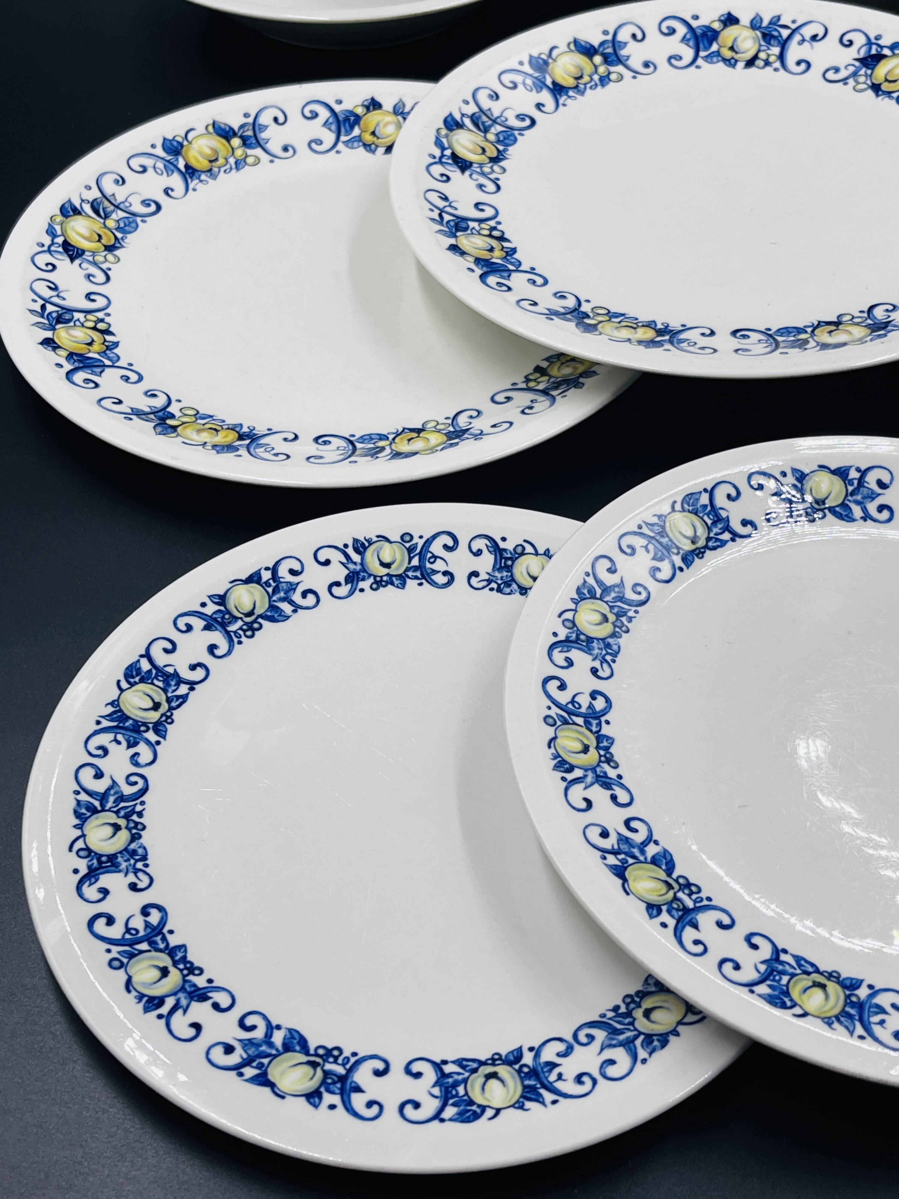 Set of 9 vintage Cadiz plates – Villeroy & Boch – 1960s–1970s