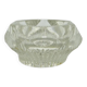 Salt cellar, Art Deco, transparent glass, Ząbkowice, Poland, 1930s.