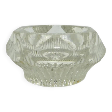 Salière, Art Déco, verre transparent, Ząbkowice, Pologne, années 1930.