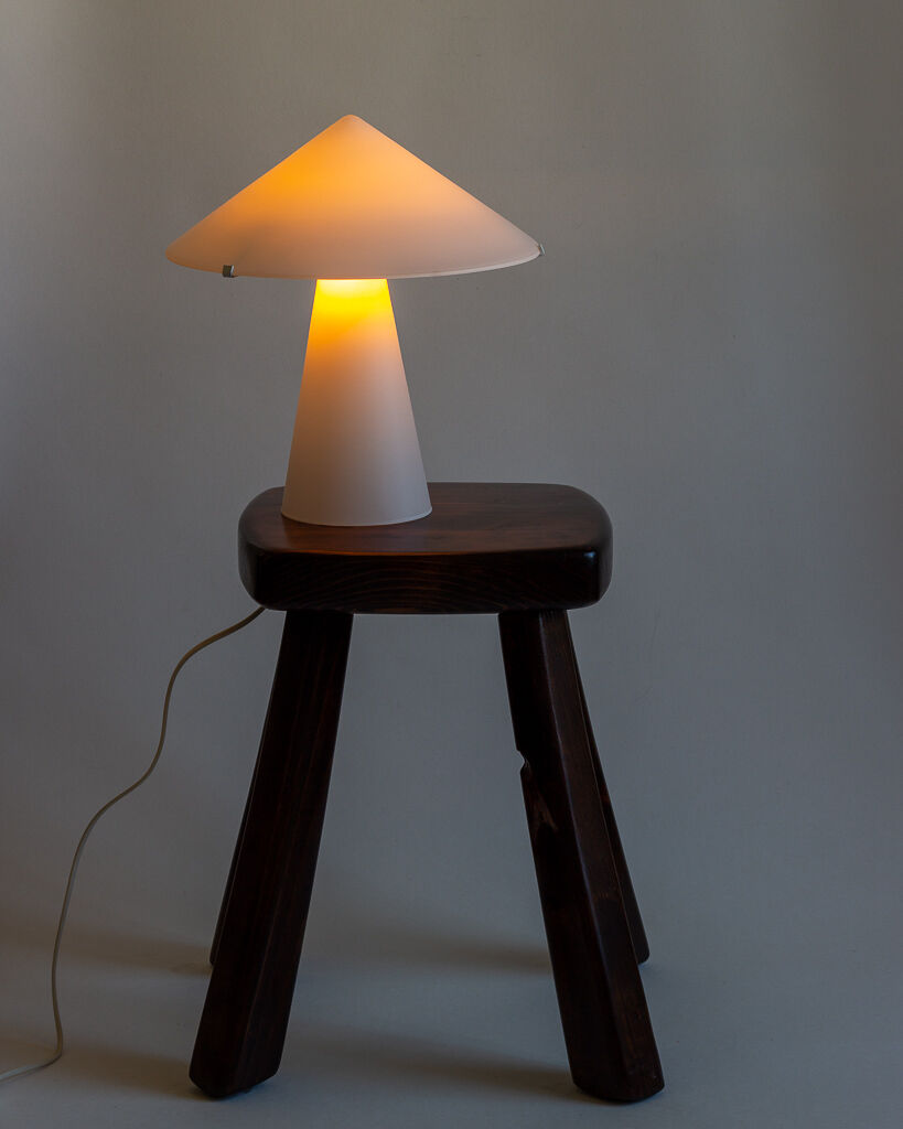 Mushroom table lamp, SCE France, 1980s