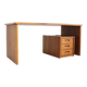 Vintage Danish solid teak desk 1960s