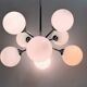 Vintage opaline sputnik chandelier, 1960s