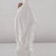 Statuette of the Virgin and Child in porcelain Old Brussels XIX and its niche