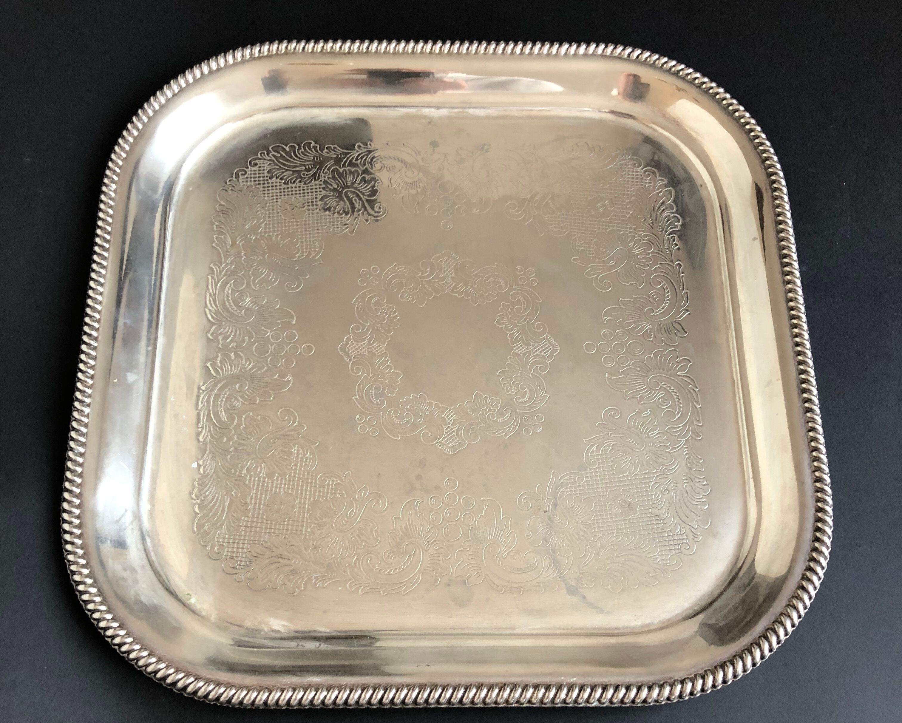 Silver metal coffee service