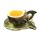 Snail cup in slipware