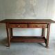 Ancien établi 2 tiroirs grand modèle