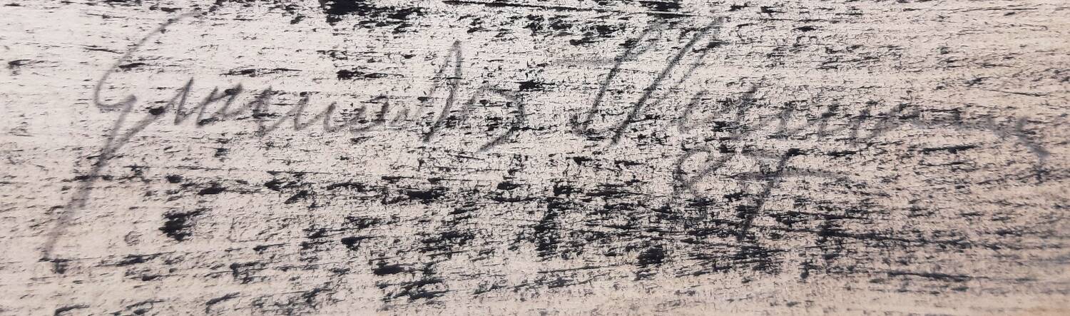 Charcoal on paper by Granados Llimona