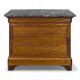 Louis Philippe period chest of drawers in patinated mahogany