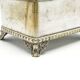 Eclectic sugar bowl, silver-plated brass, Bracia Buch, Poland, early 20th century