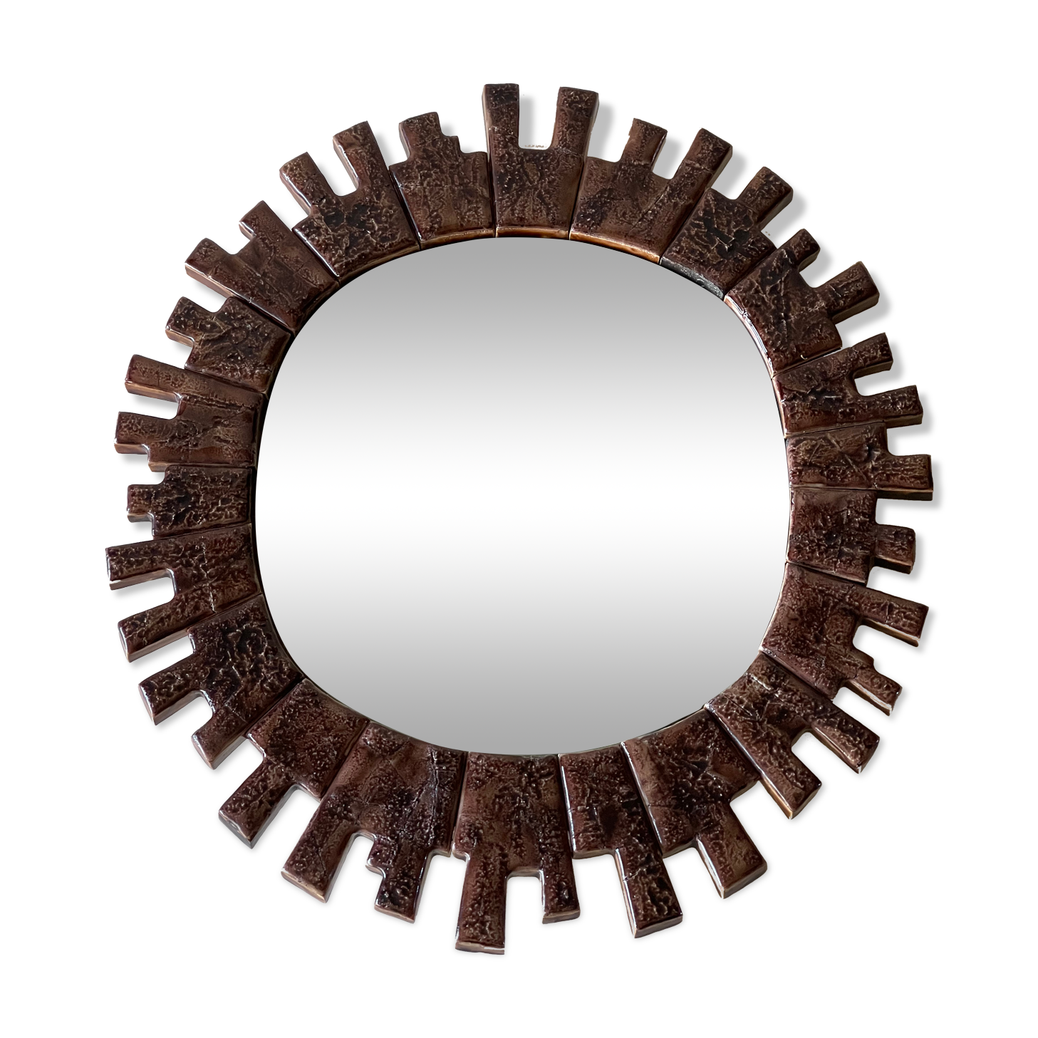 Vintage ceramic mirror