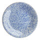 Two blue speckled plates