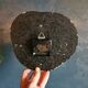 Silent vintage formica wall pendulum clock "Dam blue black"