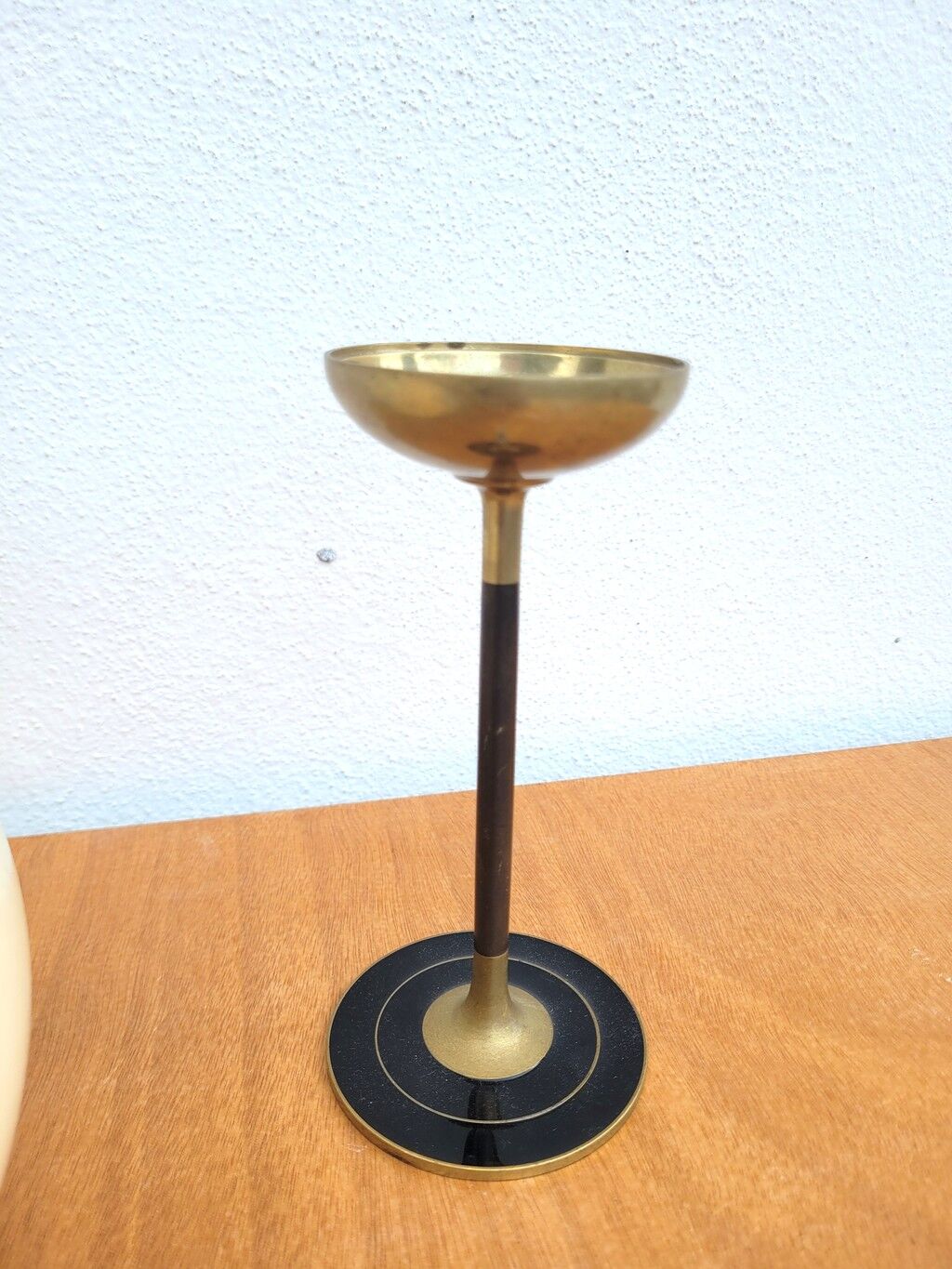 Ostrich egg on a brass stand