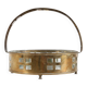 Art Deco Austrian Fruit Basket in Copper and Glass, 1920