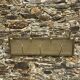 Gold metal mesh wall coat rack