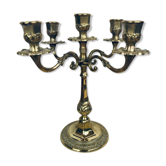 5-branch bronze chandelier