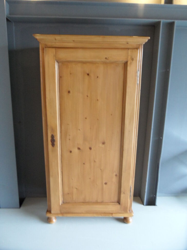 Antique pine one door cabinet