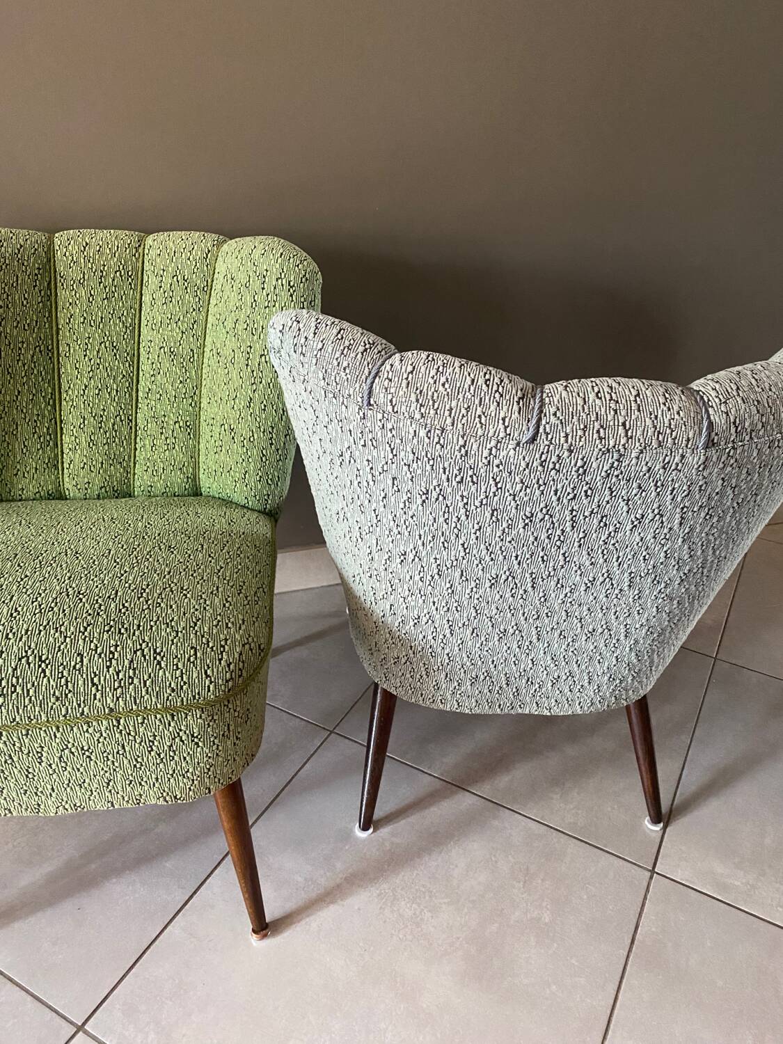 Pair of cocktail armchairs