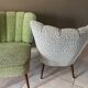 Pair of cocktail armchairs